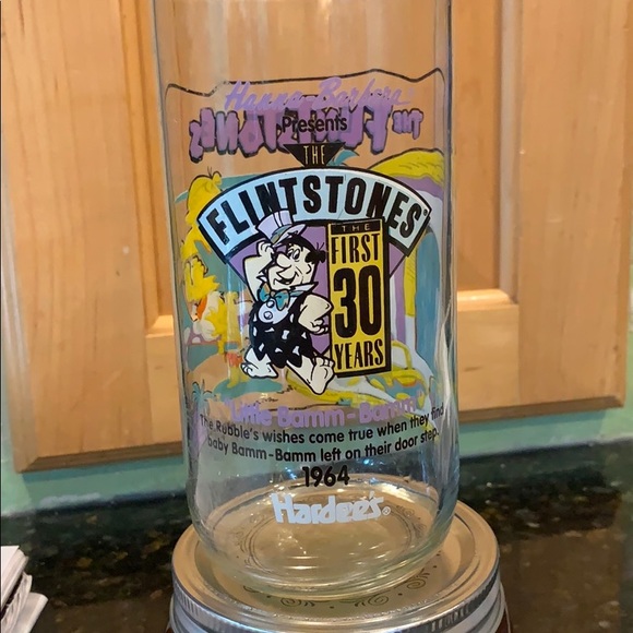Flintstones Glass Hardee’s Collection Glass - Picture 2 of 4